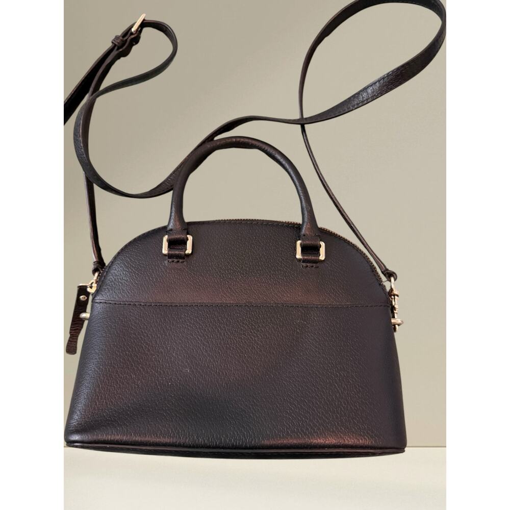 NWOT Kate Spade New York Black Pebbled Leather Satchel Crossbody - Picture 2 of 12